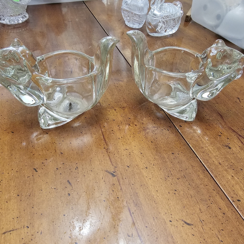 Clear Glass Squirrels